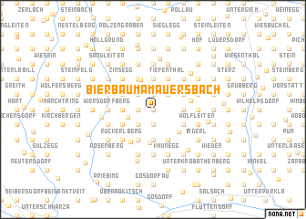 map of Bierbaum am Auersbach
