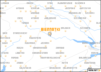 map of Biernatki