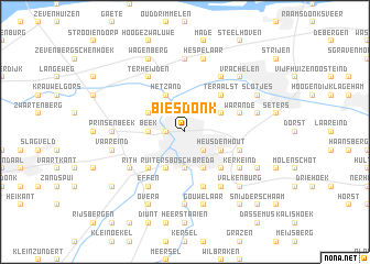 map of Biesdonk