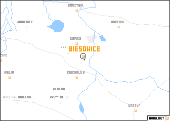 map of Biesowice