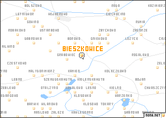 map of Bieszkowice