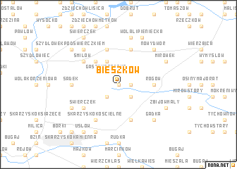 map of Bieszków