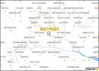 map of Bietingen