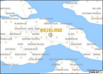 map of Biezelinge