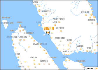 map of Bigaa