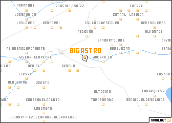 map of Bigastro