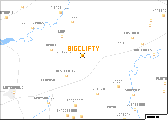 map of Big Clifty