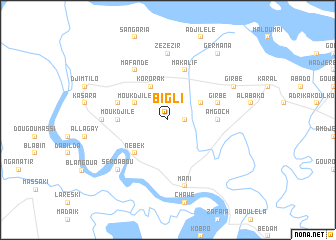 map of Bigli
