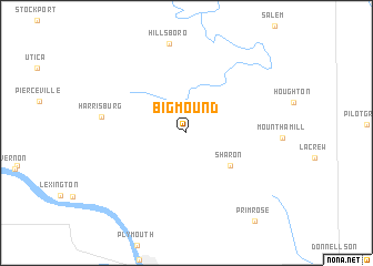 map of Big Mound