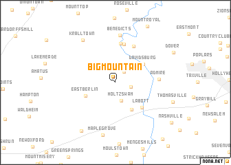 map of Big Mountain