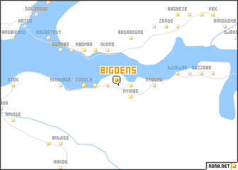 map of Bigoens