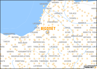 map of Bigonet