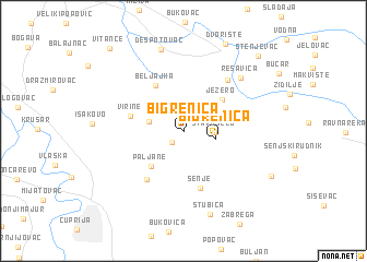 map of Bigrenica