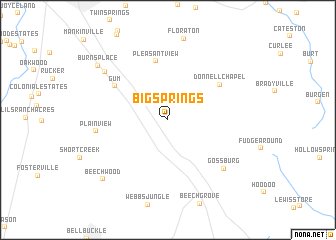 map of Big Springs