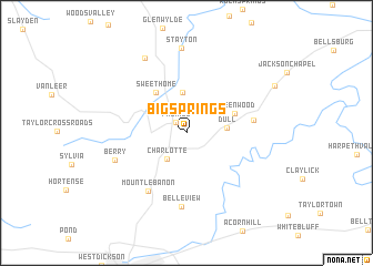 map of Big Springs