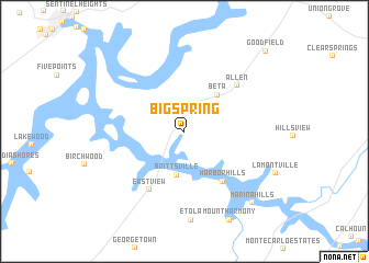 map of Big Spring