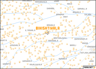 map of Bihishtīwāla