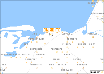 map of Bijadito