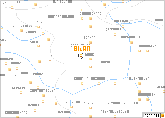 map of Bījān