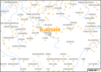 map of Bījār Sarā