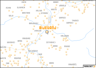 map of Bijedanj