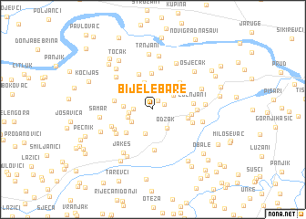 map of Bijele Bare