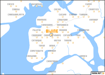 map of Bijine