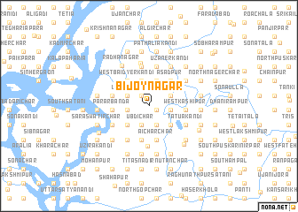 map of Bijoynagar