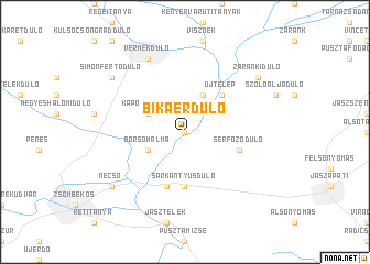 map of Bikaérdůlő