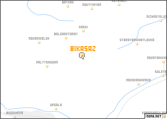 map of Bikasaz