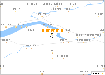 map of Biķernieki