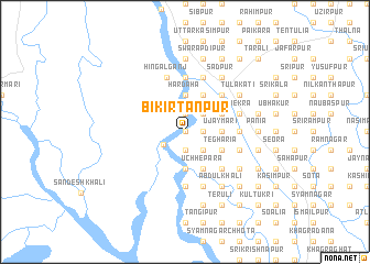map of Bikirtanpur