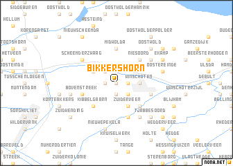 map of Bikkershorn