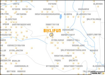 map of Biklifūn