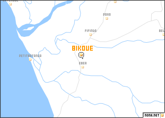 map of Bikoué
