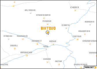 map of Biktovo