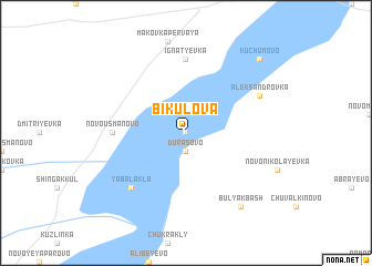 map of Bikulova
