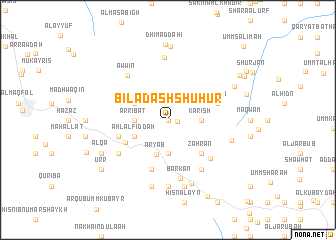 map of Bilād ash Shuhūr