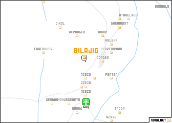 map of Bilajig