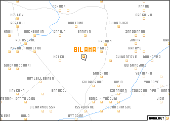 map of Bilama