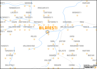 map of Bilăneşti