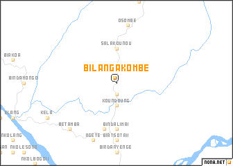 map of Bilanga Kombé