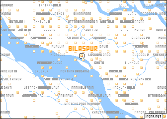 map of Bilāspur