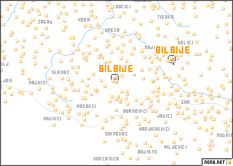 map of Bilbije