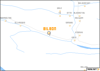 map of Bilbøn