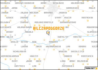 map of Bilcza Podgórze