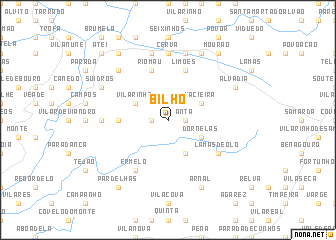 map of Bilhó