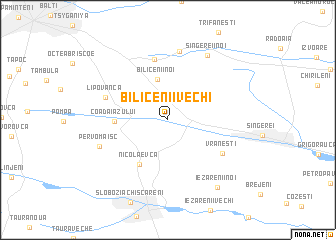 map of Bilicenii Vechi