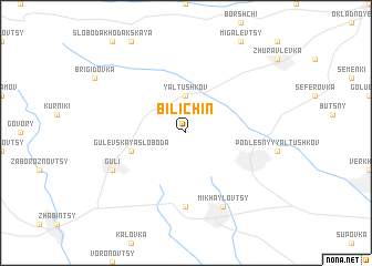 map of Bilichin