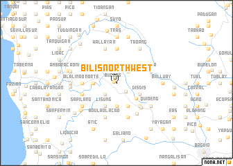 map of Bilis Northwest